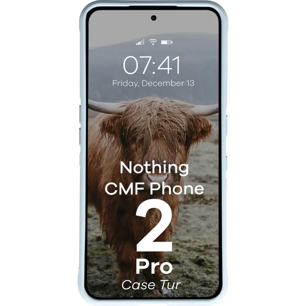 Pancerne etui Bizon Case Tur do Nothing CMF Phone 2 Pro jasnoniebieskie