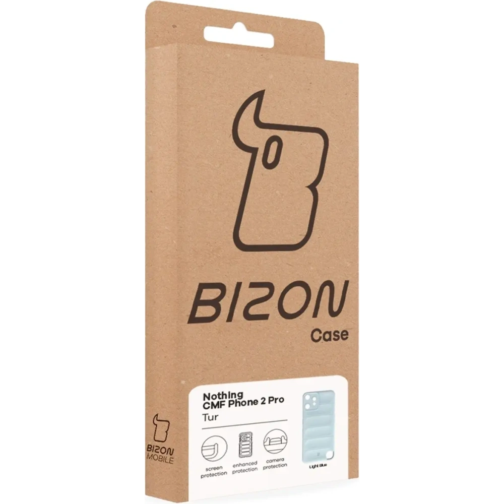 Pancerne etui Bizon Case Tur do Nothing CMF Phone 2 Pro jasnoniebieskie
