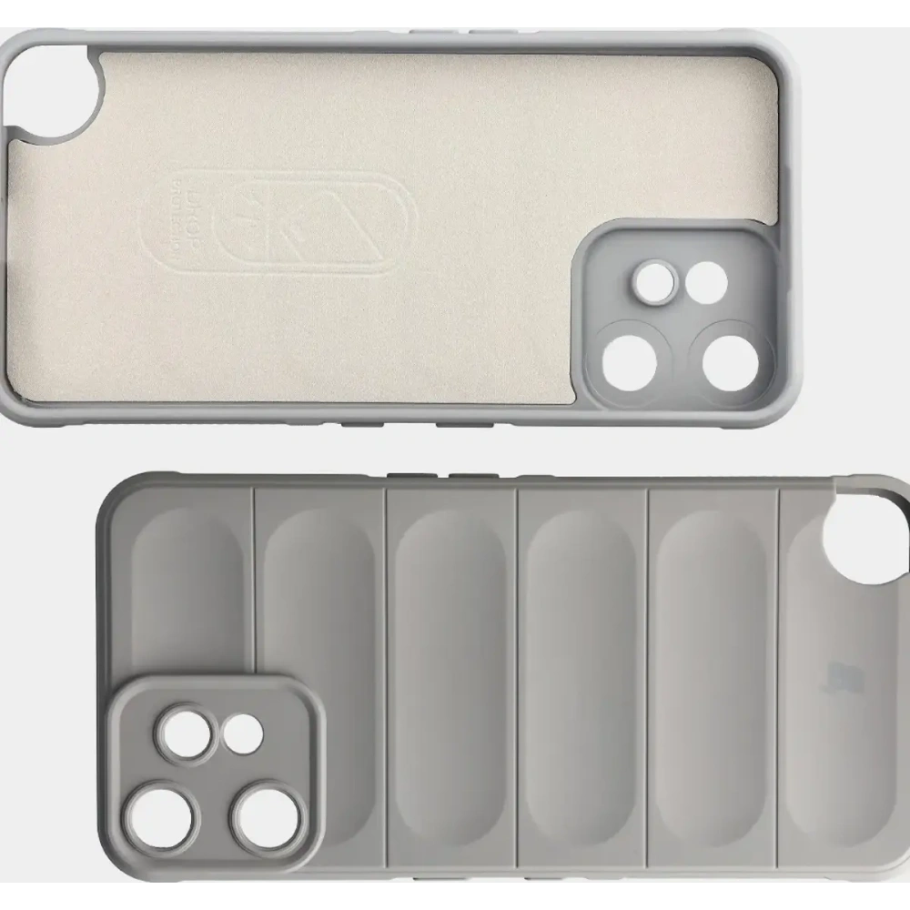 Pancerne etui Bizon Case Tur do Nothing CMF Phone 2 Pro jasnoszare