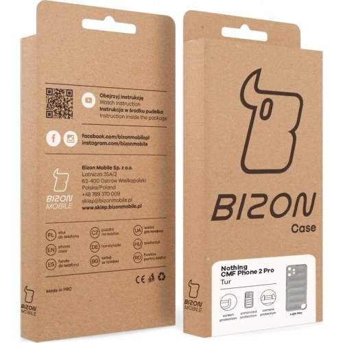 Buy Bizon Case Tur Nothing CMF Phone 2 Pro light gray - BIZ9678 - {ean13} - Home Screen Store Europe