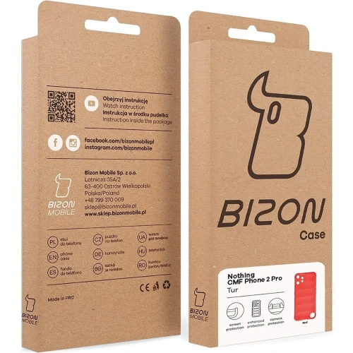 Kup Bizon Case Tur Nothing CMF Phone 2 Pro rot - BIZ9679 - {ean13} - Sklep Home Screen
