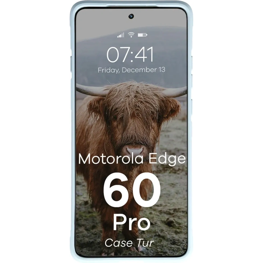 Pancerne etui Bizon Case Tur do Motorola Edge 60 Pro jasnoniebieskie