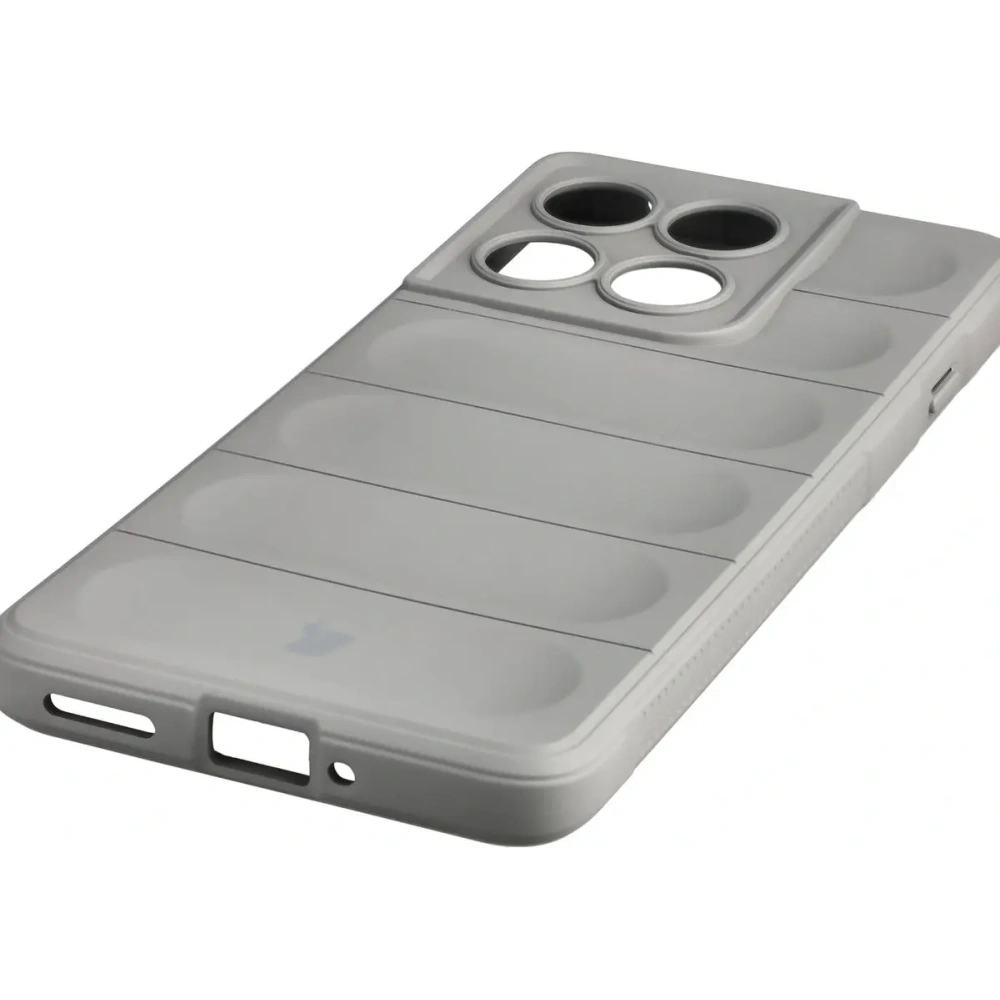 Pancerne etui Bizon Case Tur do Motorola Edge 60 Pro jasnoszare