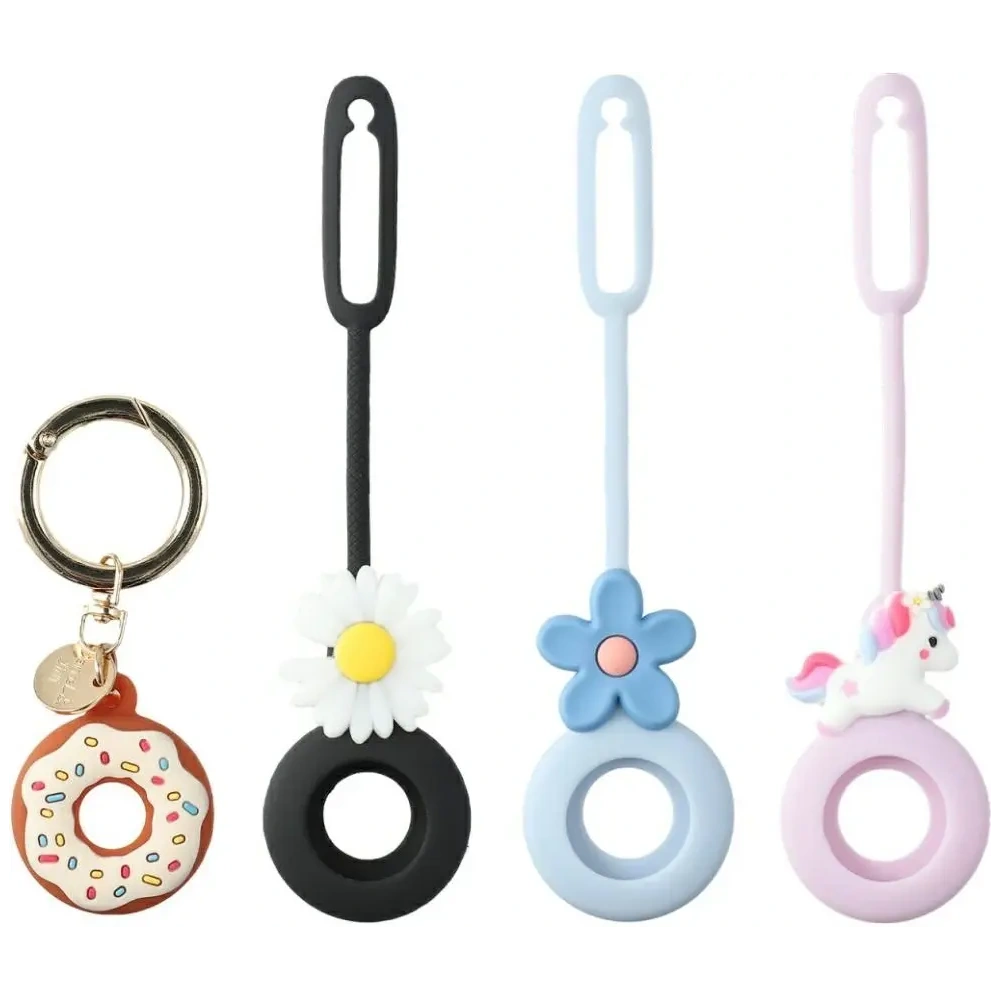 Silikonowe etui 4smarts Set Omega do Apple AirTag wielokolorowe [4 PACK]