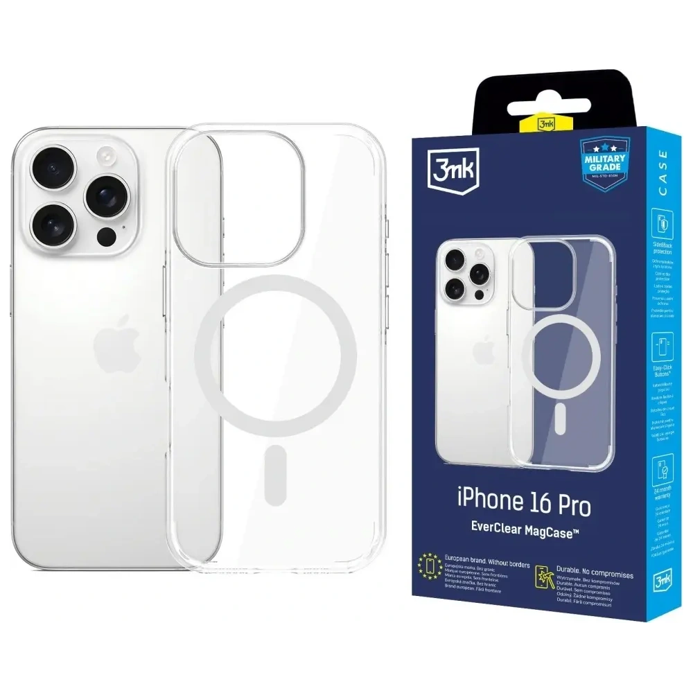 Etui 3MK EverClear MagCase do Apple iPhone 16 Pro