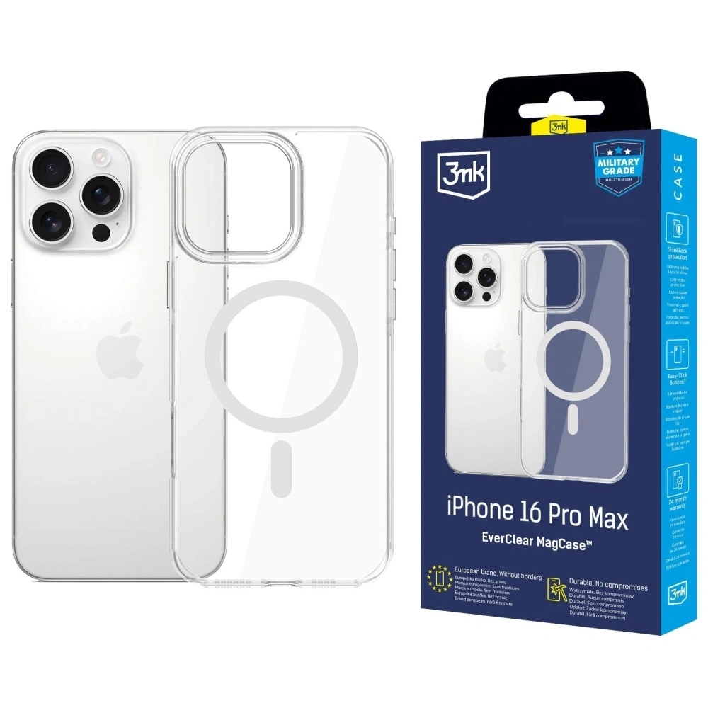 Etui 3MK EverClear MagCase do Apple iPhone 16 Pro Max