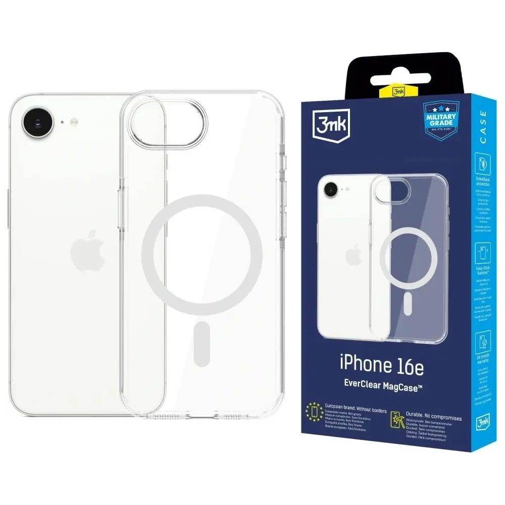 Etui 3MK EverClear MagCase do Apple iPhone 16e