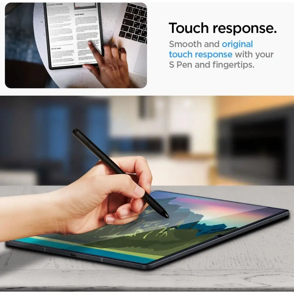 Szkło hartowane Spigen Glas.tr Slim Samsung Galaxy Tab S10 FE+ Plus 13.1 X620 / X626b Clear