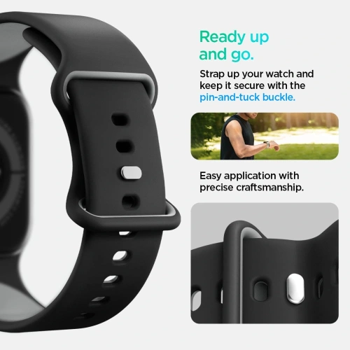 Kup Spigen Nano Pop Apple Watch 6/7/8/9/10/SE 40/41/42mm Černý sezam - SPN16797 - {ean13} - Sklep Home Screen