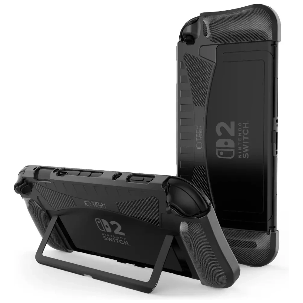 Etui Tech-Protect TPUCarbon Nintendo Switch 2 Black
