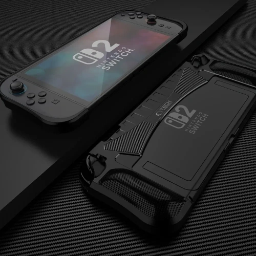 Buy Tech-Protect TPUCarbon Nintendo Switch 2 Black - THP4269 - {ean13} - Home Screen Store Europe