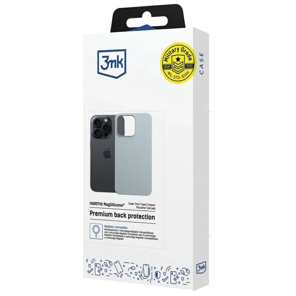 Etui 3MK Hardy MagSilicone do Apple iPhone 13 Pro Max niebieski