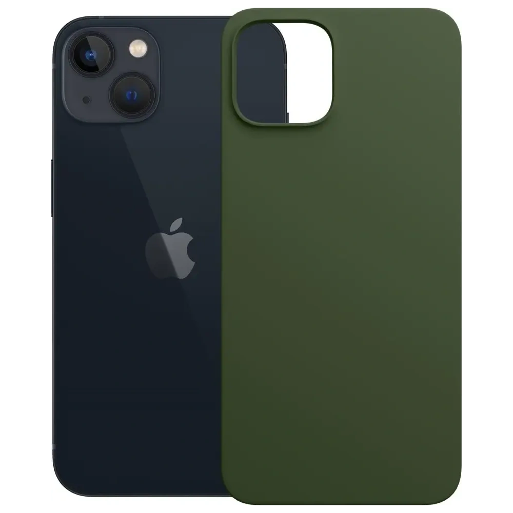 Etui 3MK Hardy MagSilicone do Apple iPhone 15 Plus ciemnozielony