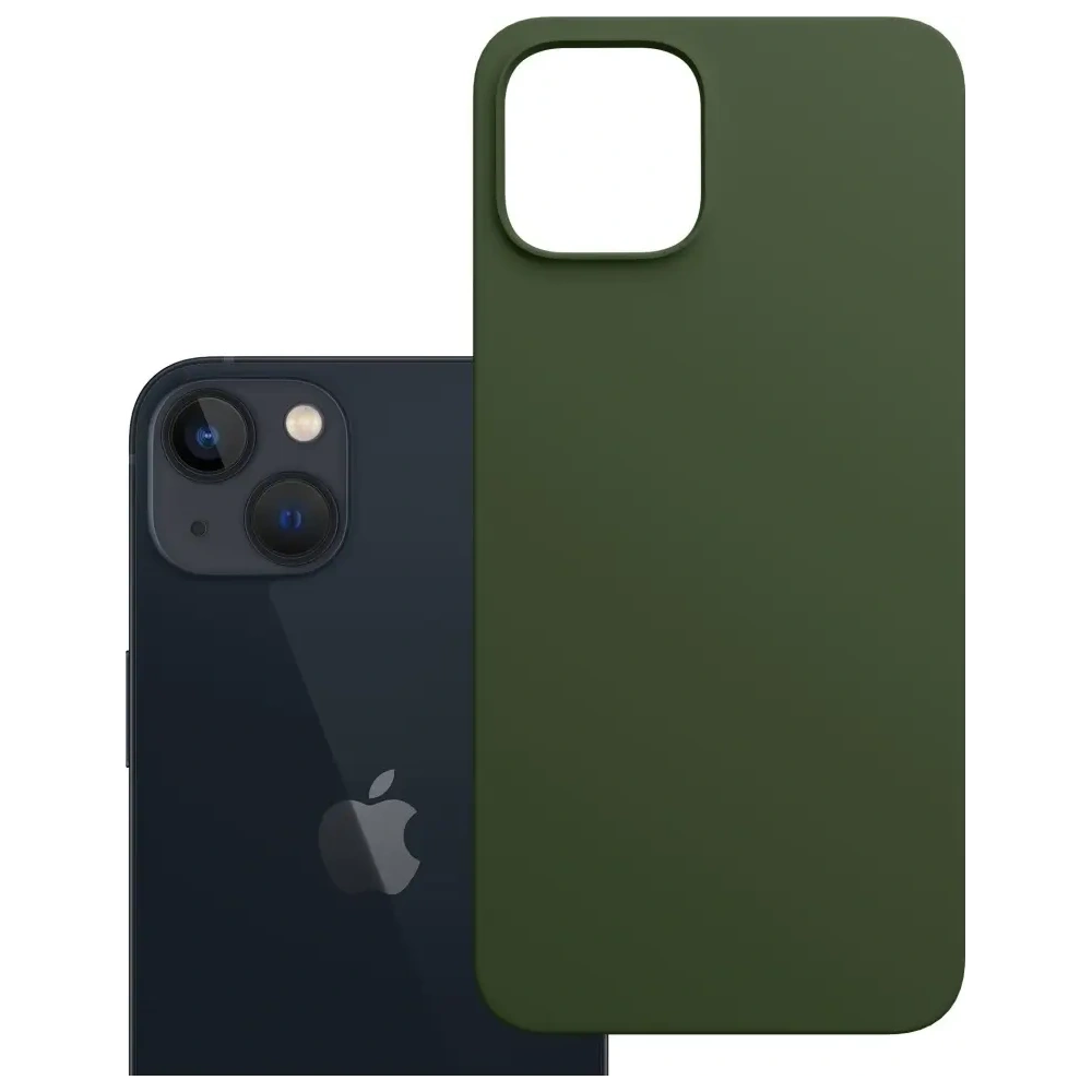 Etui 3MK Hardy MagSilicone do Apple iPhone 15 Plus ciemnozielony