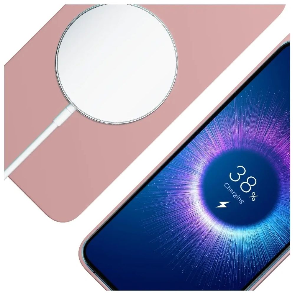 Etui 3MK Hardy MagSilicone do Apple iPhone 15 Plus różowy