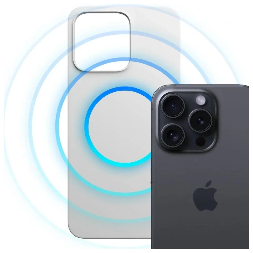 Etui 3MK Hardy MagSilicone do Apple iPhone 15 Pro Max srebrny