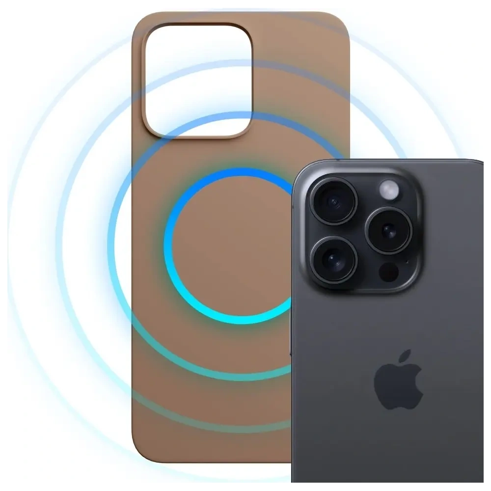 Etui 3MK Hardy MagSilicone do Apple iPhone 15 Pro złoty