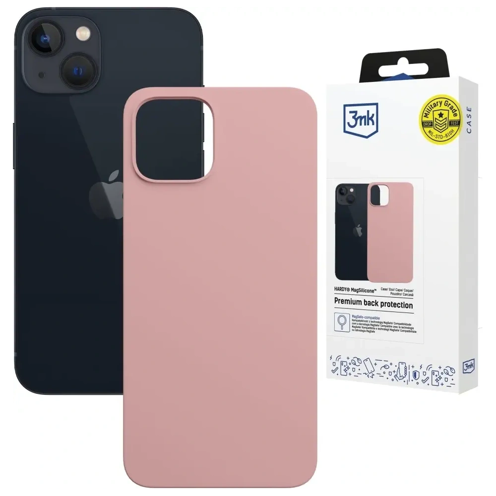 Etui 3MK Hardy MagSilicone do Apple iPhone 15 różowy