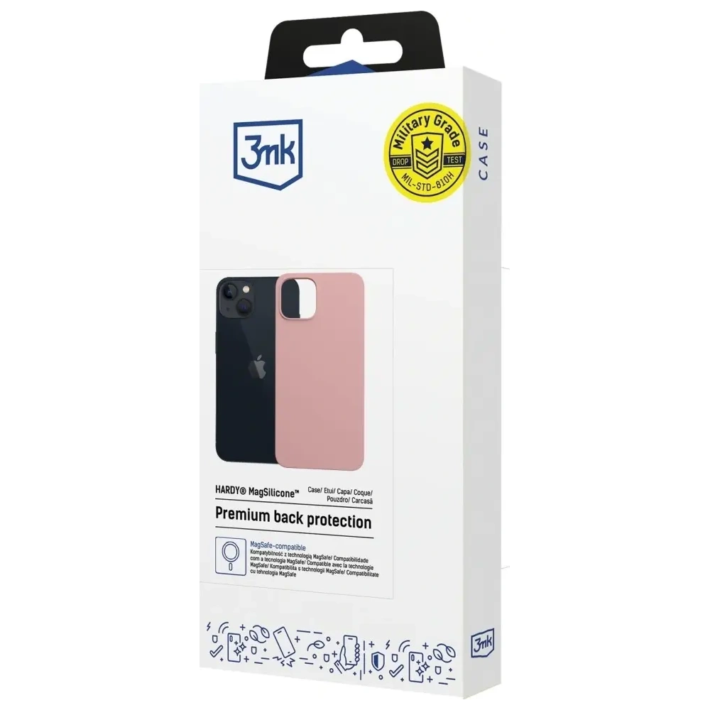 Etui 3MK Hardy MagSilicone do Apple iPhone 15 różowy