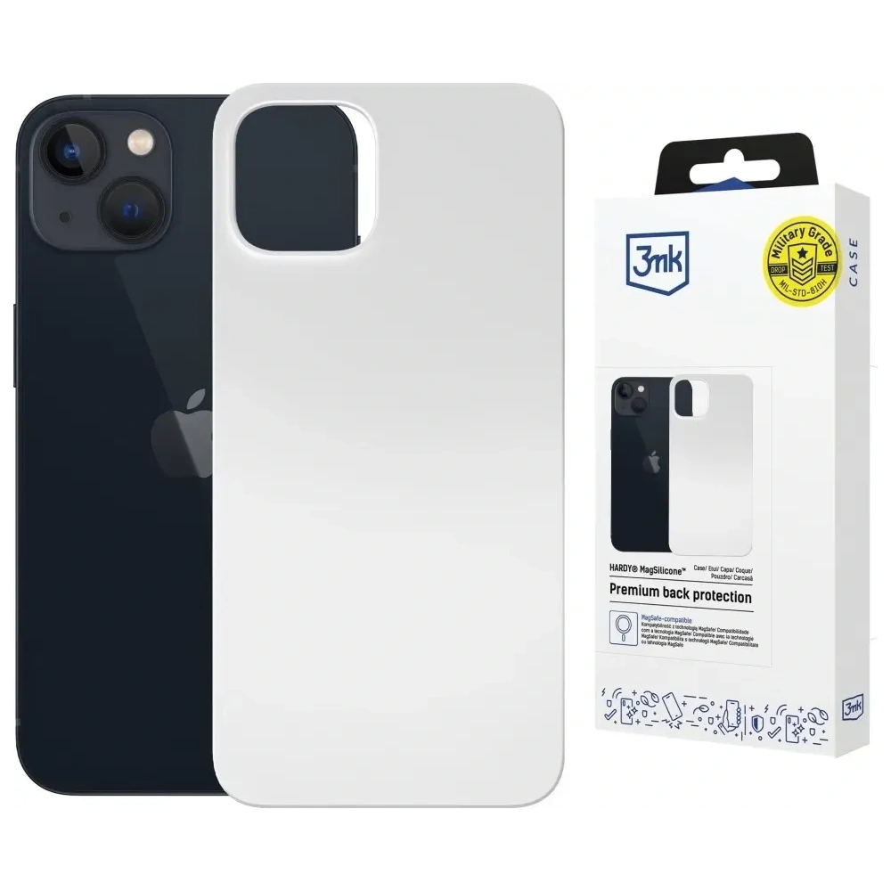 Etui 3MK Hardy MagSilicone do Apple iPhone 15 srebrny