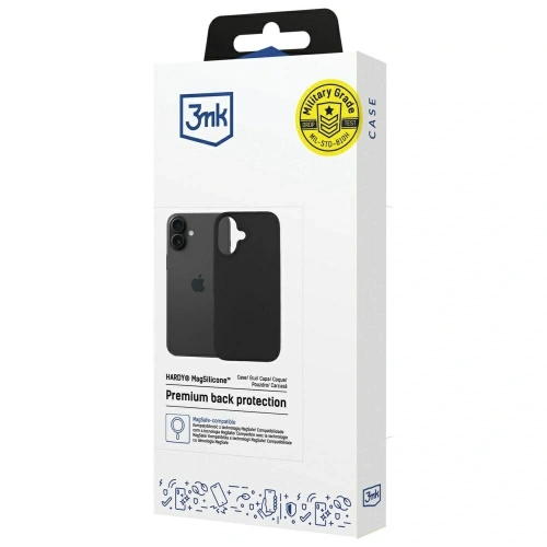 Kup 3MK Hardy MagSilicone Apple iPhone 16 Graphit - 3MK16685 - {ean13} - Sklep Home Screen