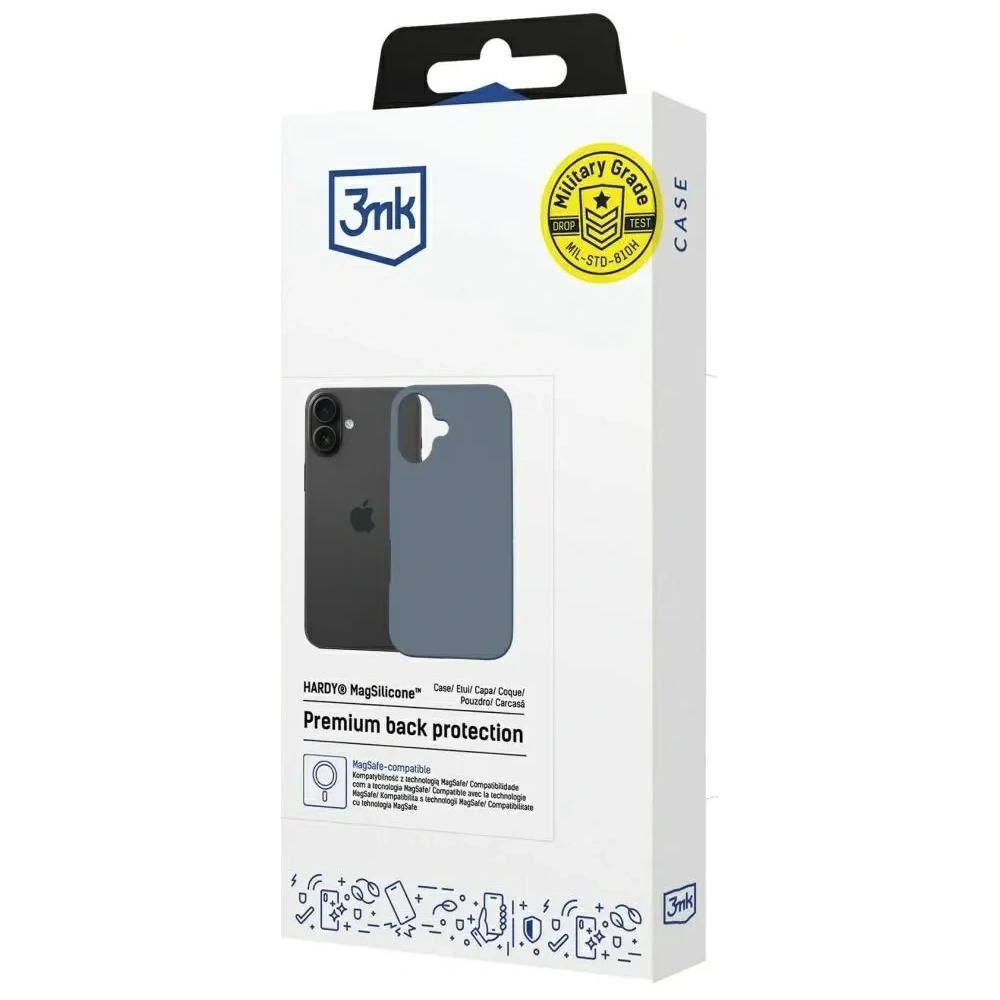 Etui 3MK Hardy MagSilicone do Apple iPhone 16 ultramarine