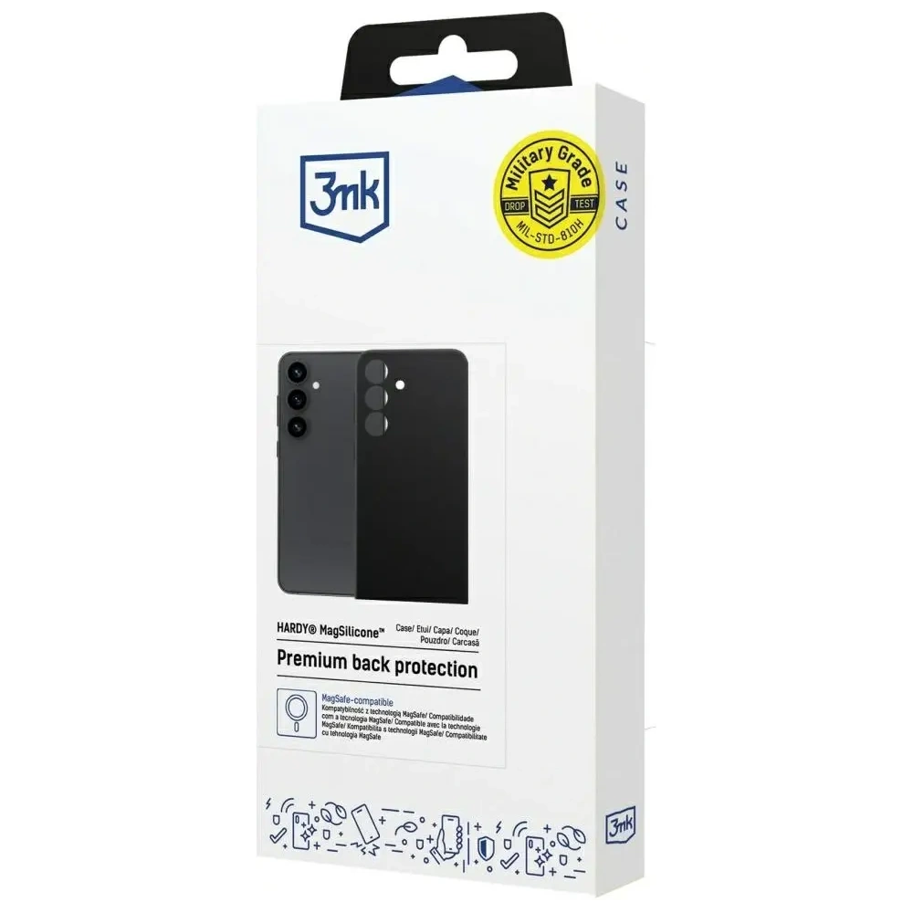 Etui 3MK Hardy MagSilicone do Samsung Galaxy S24 czarny