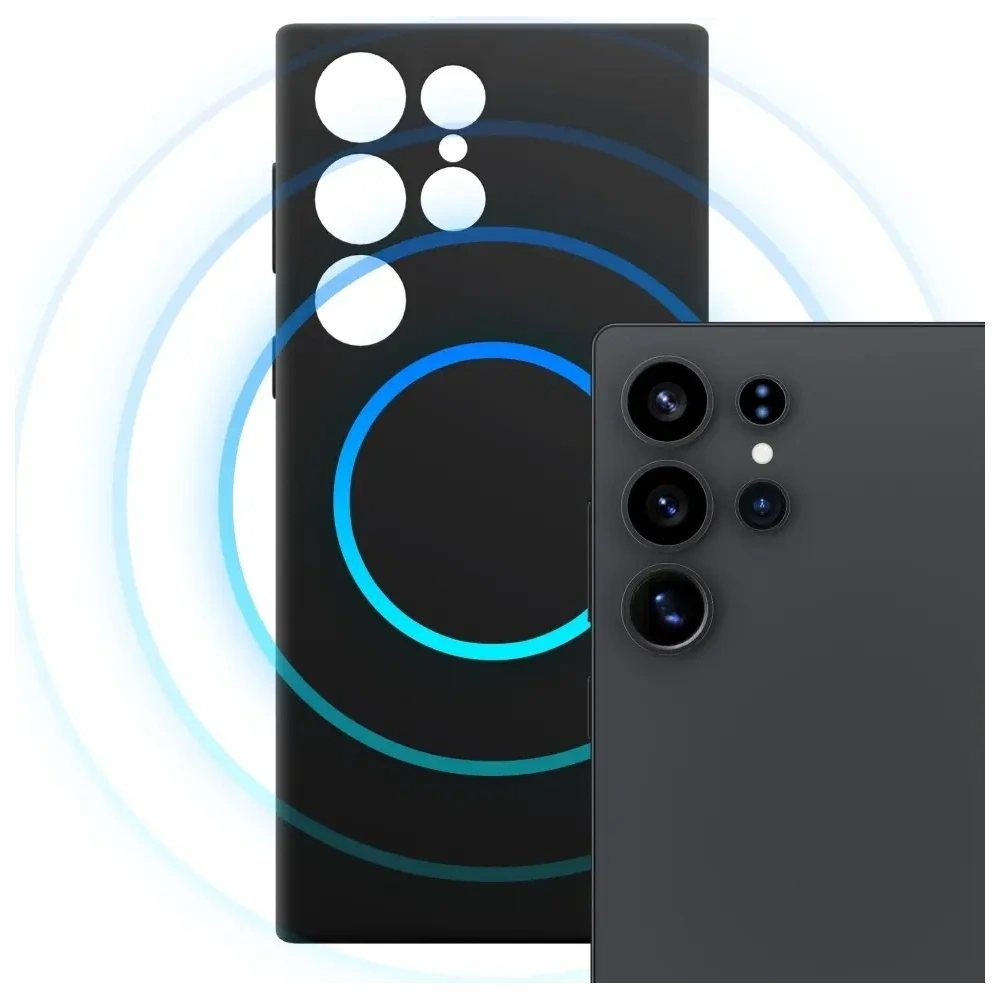 Etui 3MK Hardy MagSilicone do Samsung Galaxy S24 Ultra czarny