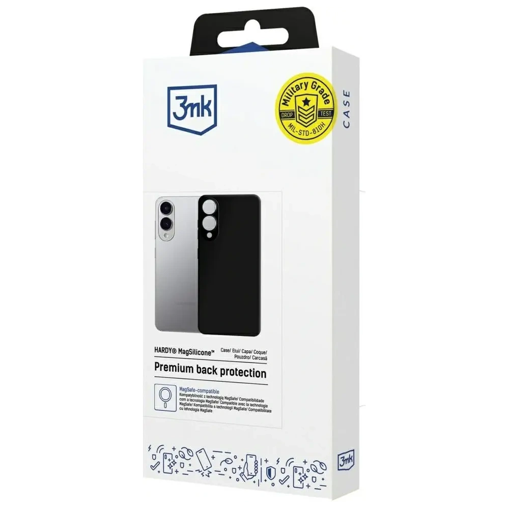 Etui 3MK Hardy MagSilicone do Samsung Galaxy S25 Edge czarny