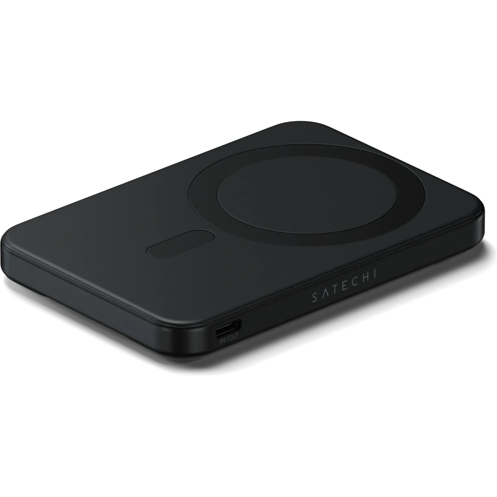 Magnetyczny powerbank z podstawką Satechi OntheGo Powerbank 5000mAh MagSafe Qi2 (black)