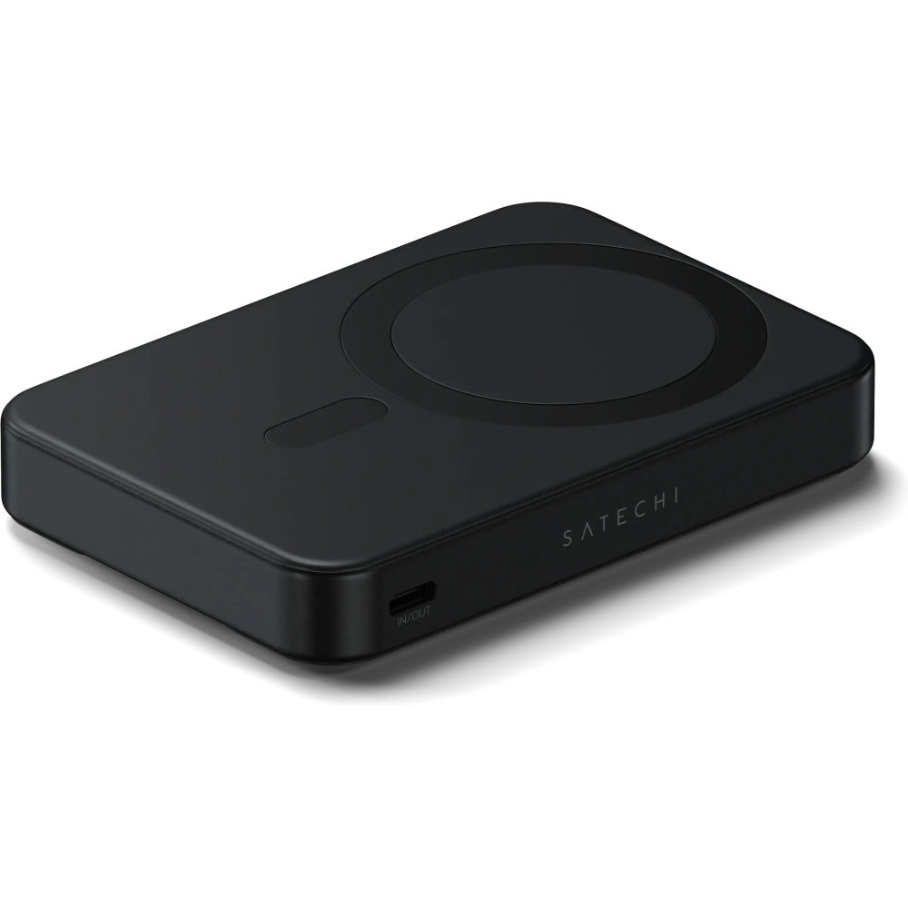 Magnetyczny powerbank z podstawką Satechi OntheGo Powerbank 10000mAh MagSafe Qi2 (black)