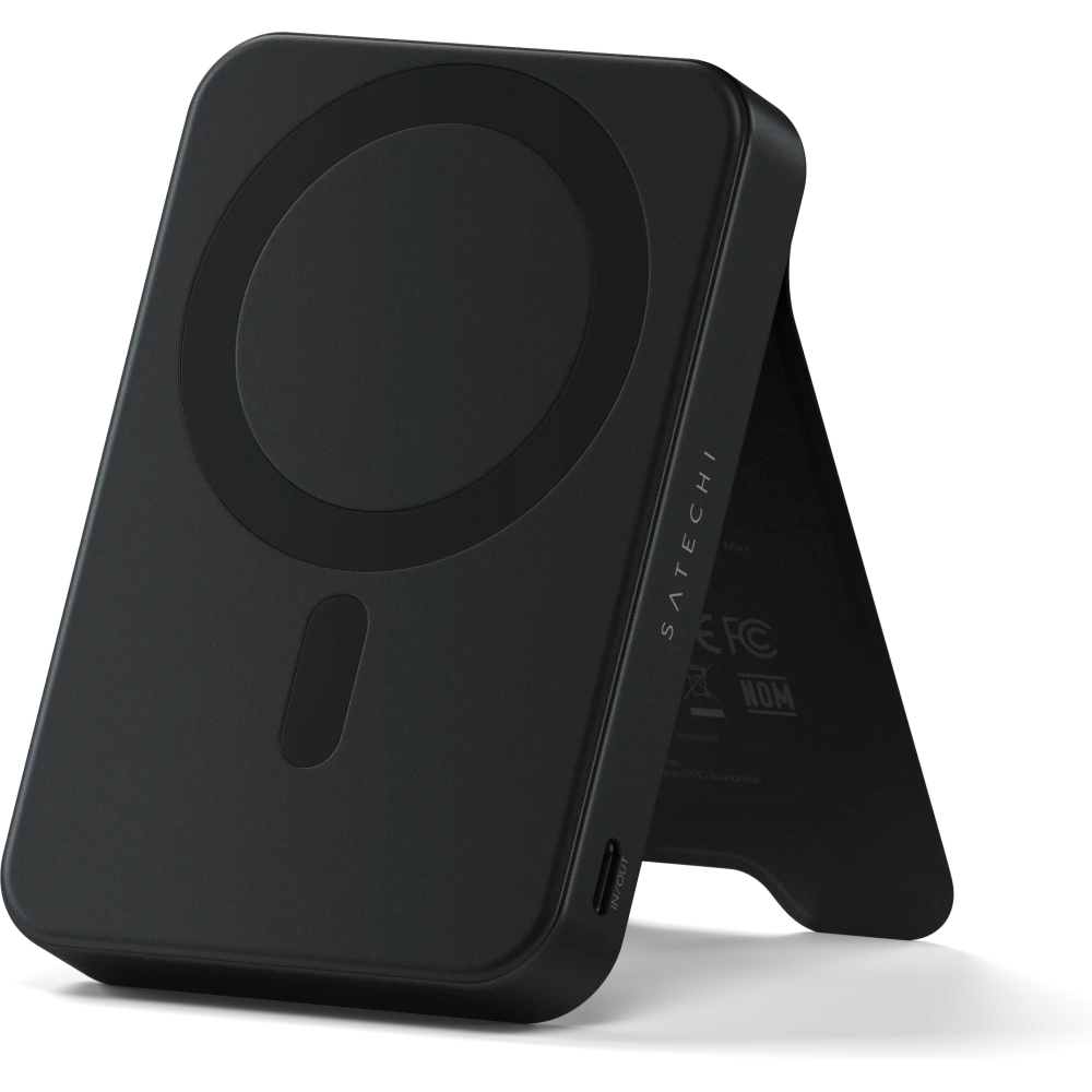 Magnetyczny powerbank z podstawką Satechi OntheGo Powerbank 10000mAh MagSafe Qi2 (black)