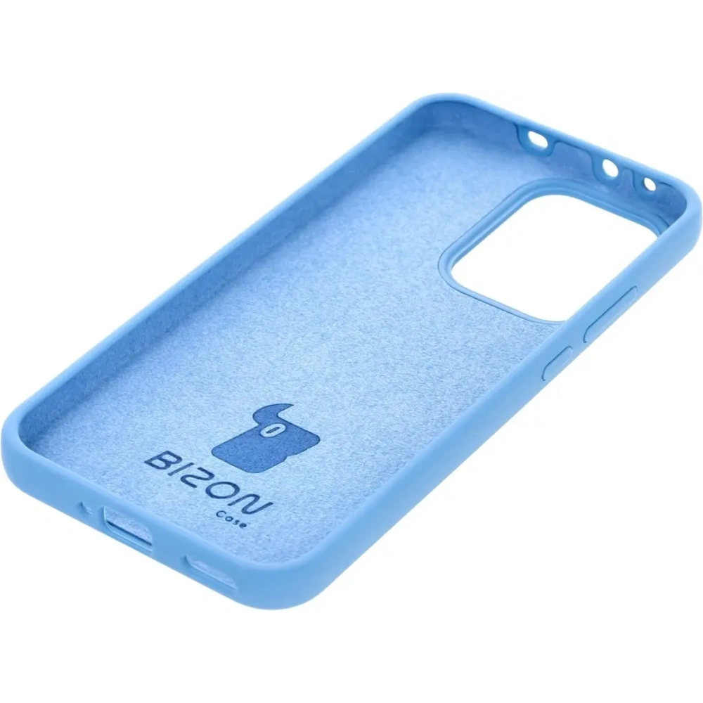 Silikonowe etui Bizon Soft Case do Oppo Reno13 niebieskie