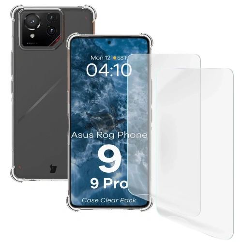 Kup Bizon Case Clear Pack carcasă + 2x folie de protecție pentru ecran Asus ROG Phone 9 / 9 Pro - BIZ9688 - {ean13} - Sklep Home Screen