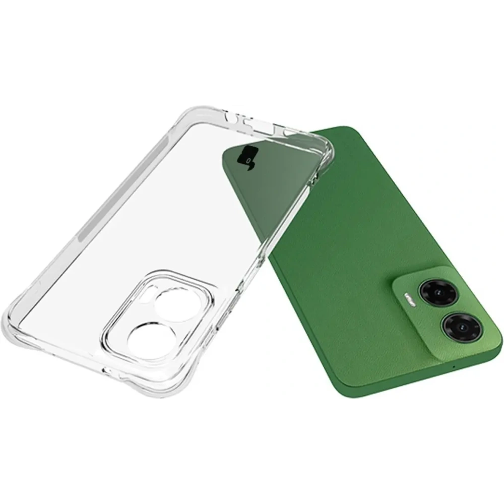Elastyczne etui + 2x folia na ekran Bizon Case Clear Pack do Motorola Moto G35 5G