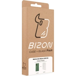 Kup Bizon Case Clear Pack carcasă + 2x folie de protecție pentru ecran Motorola Moto G35 5G - BIZ9689 - {ean13} - Sklep Home Screen