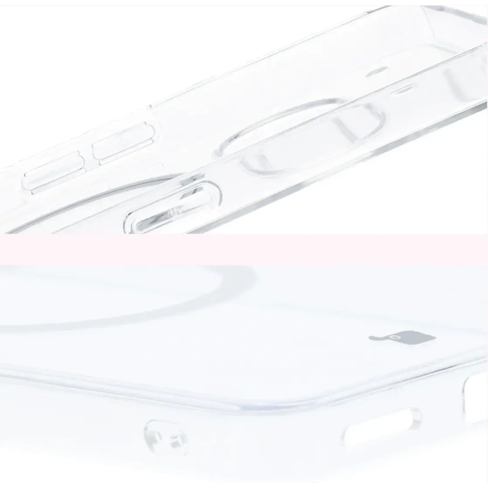 Etui z pierścieniem magnetycznym Bizon Case CrystalO do Nothing Phone (3a) przezroczyste