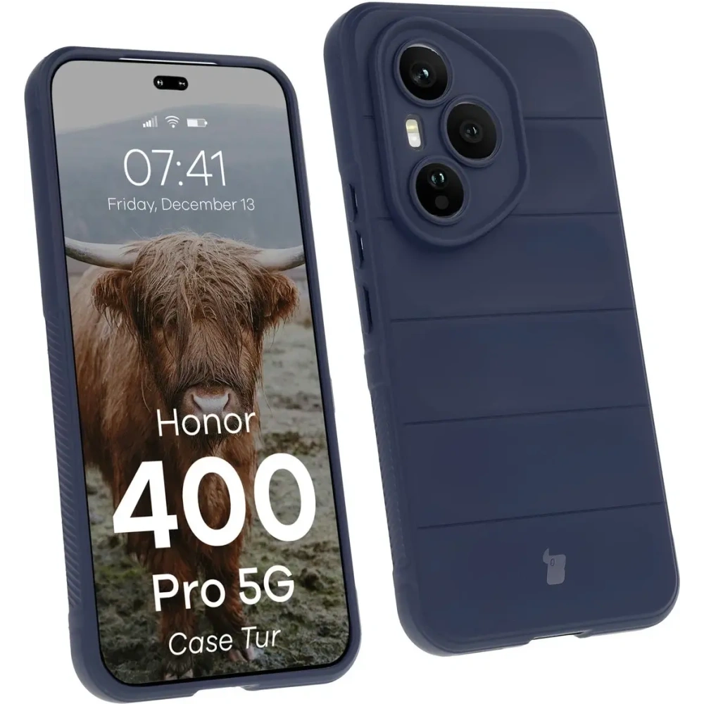 Pancerne etui Bizon Case Tur do Honor 400 Pro granatowe
