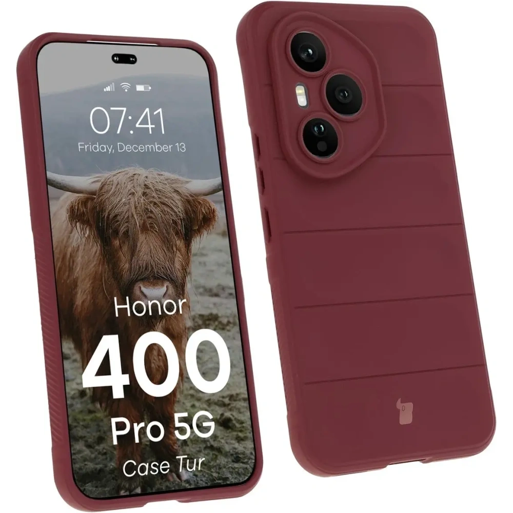 Pancerne etui Bizon Case Tur do Honor 400 Pro burgundowe