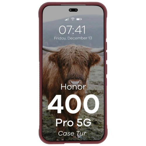 Buy Bizon Case Tur Honor 400 Pro burgundy - BIZ9694 - {ean13} - Home Screen Store Europe