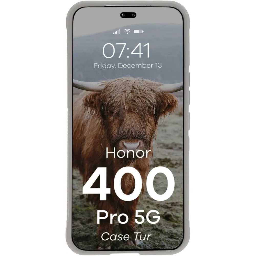 Pancerne etui Bizon Case Tur do Honor 400 Pro jasnoszare