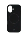 Silikonowe etui z pierścieniem magnetycznym Bizon Soft Case do Apple iPhone 16 czarne