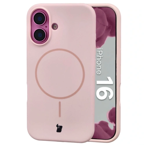Kup Bizon Soft Case Magnetic Apple iPhone 16 hellrosa - BIZ9700 - {ean13} - Sklep Home Screen