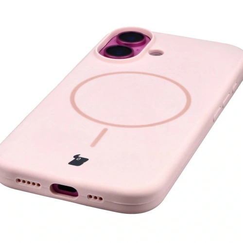 Kup Bizon Soft Case Magnetic Apple iPhone 16 hellrosa - BIZ9700 - {ean13} - Sklep Home Screen
