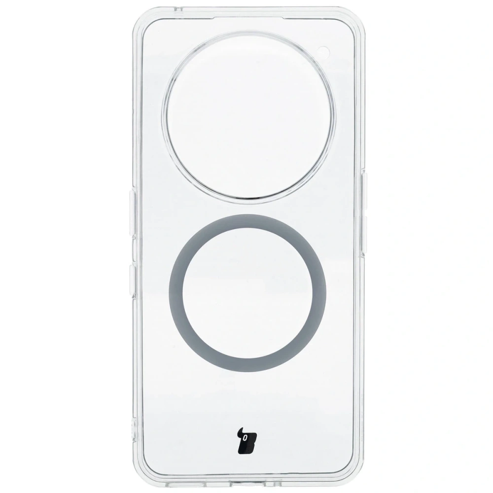 Etui z pierścieniem magnetycznym Bizon Case CrystalO do Nothing Phone (3a) Pro przezroczyste