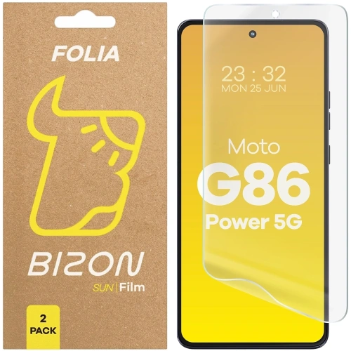 Buy Bizon Glass Film Sun Motorola Moto G86 Power 5G [2 PACK] - BIZ9710 - {ean13} - Home Screen Store Europe