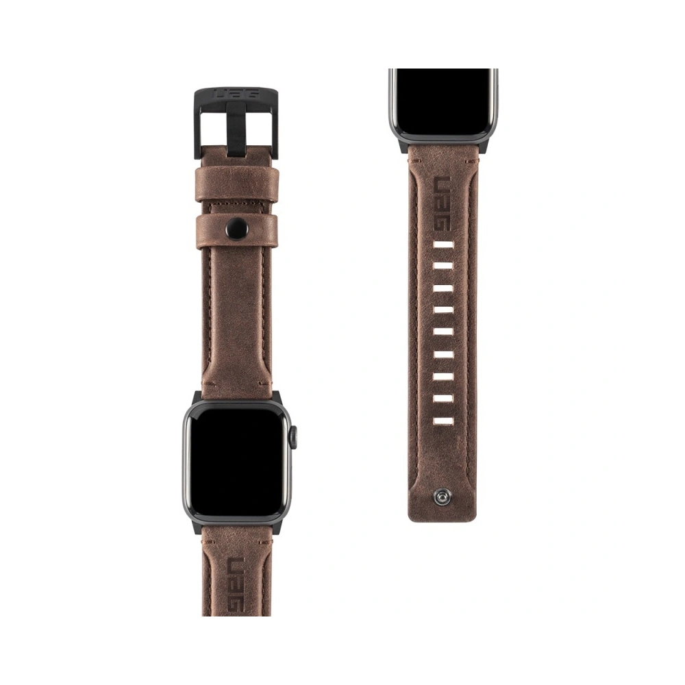 Pasek UAG Urban Armor Gear Leather Strap Apple Watch 4/5/6/7/SE/8/9/Ultra 44/45/49mm (brązowe)