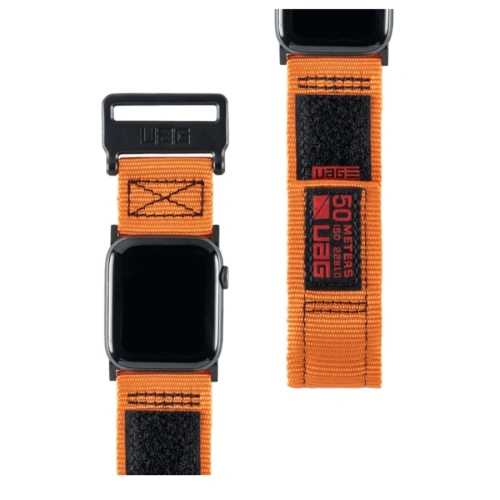 Kup Pasek UAG Urban Armor Gear Active Strap Apple Watch 4/5/6/7/SE/8/9/Ultra 44/45/49mm (portocaliu) - UAG208ORG - {ean13} - Sklep Home Screen