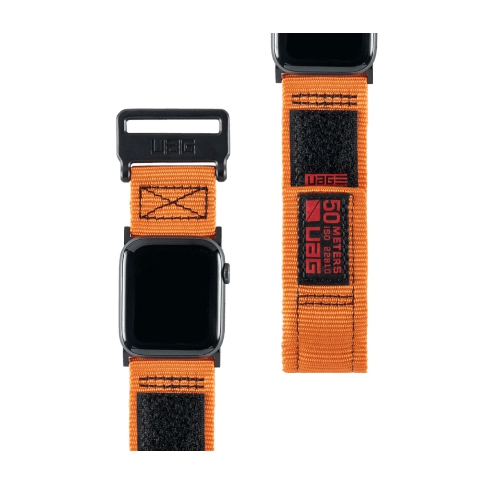 Pasek UAG Urban Armor Gear Active Strap Apple Watch 4/5/6/7/SE/8/9/Ultra 44/45/49mm (pomarańczowe)