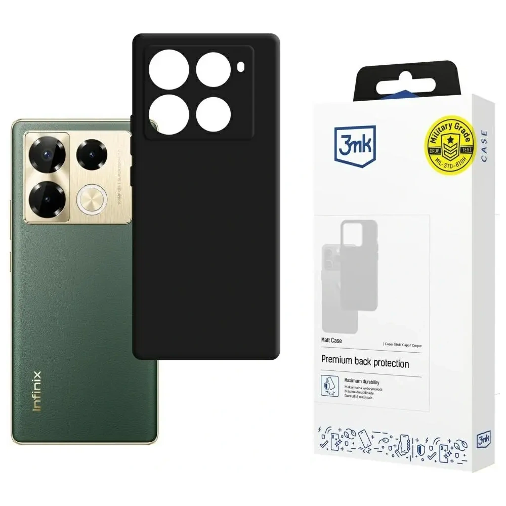 Etui 3MK Matt Case do Infinix Note 40 Pro czarny